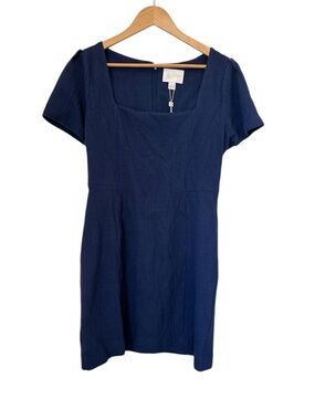 Lilly Pulitzer Slate Blue Textured Square-Neck Dress